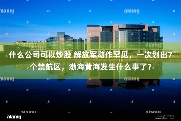 什么公司可以炒股 解放军动作罕见，一次划出7个禁航区，渤海黄海发生什么事了？