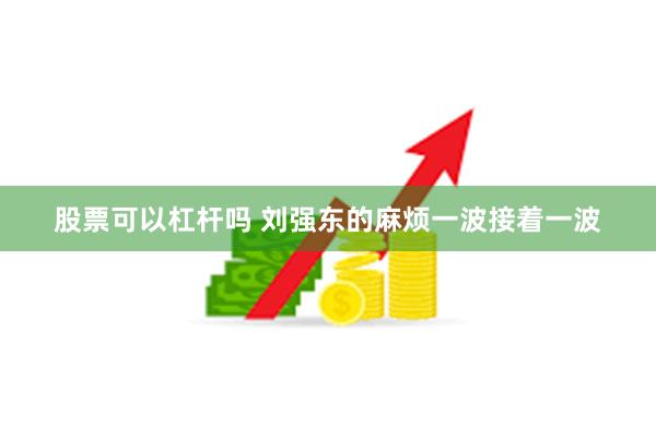 股票可以杠杆吗 刘强东的麻烦一波接着一波